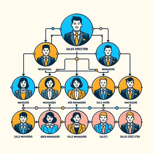 Sales Department Organizational Chart | Hierarchy Visualization