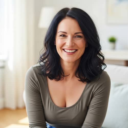 Busty 40 Year Old Brunette Housewife - Curvy Beauty