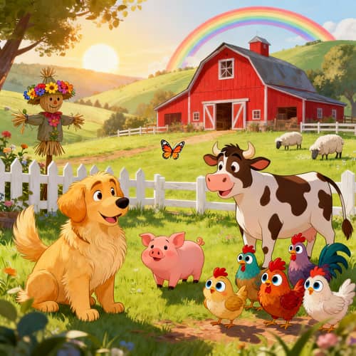 Charming Disney Farm Animation for Family Fun