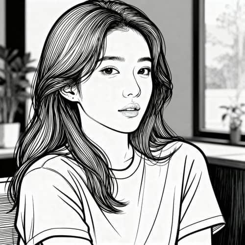 Line Art Drawing from Photo - Creative Artwork