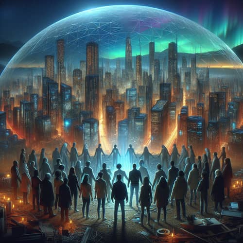 Futuristic Resilience Art: United Community mends Future City