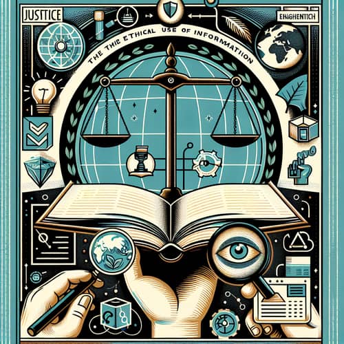 Ethical Use of Information Poster | Justice, Enlightenment, Vigilance