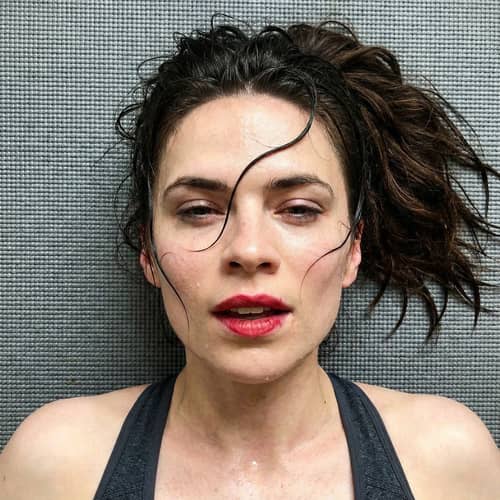 Exhausted Hayley Atwell: A Striking Close-Up Photo