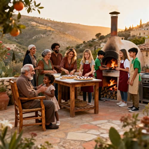 Joyful New Year's Eve with a Diverse Family