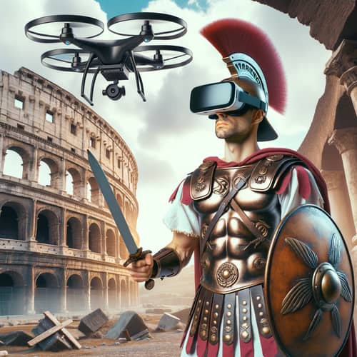 Ancient Roman Soldier VR Experience | Colosseum Technology Attack