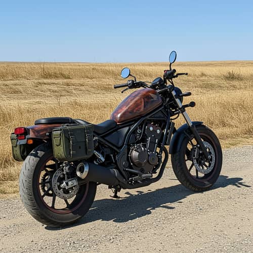 2017 Honda Rebel 500 with Custom Paint & Saddlebags