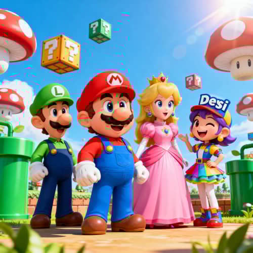 Mario Bros Peach and Deysi Adventure
