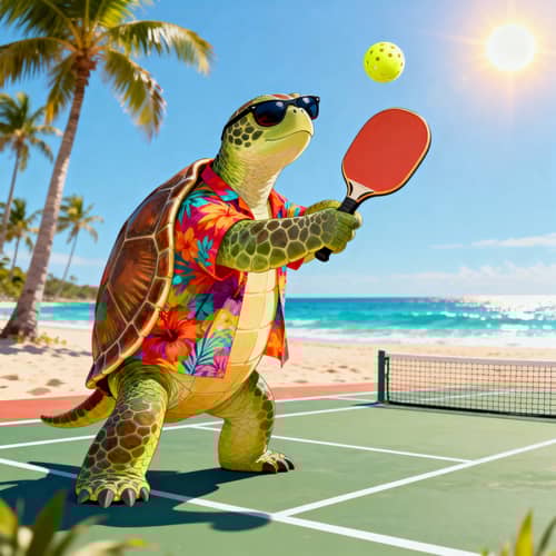 Playful Australian Sea Turtle at the Beach Playful Australian Sea Turtle at the Beach