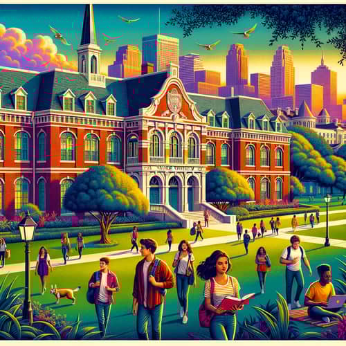 Xavier University of New Orleans Poster - Campus Life and Skyline Views