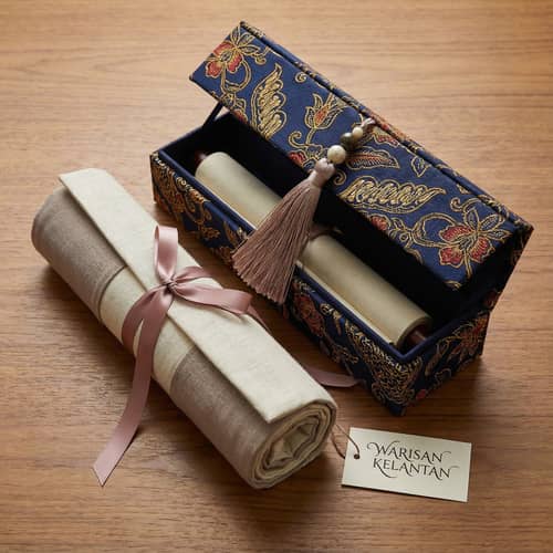Luxury Batik Kelantan Inspired Gift Packaging Design