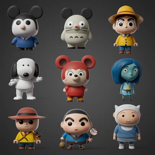Anime 3D Balloon Art & Fun Character Collections