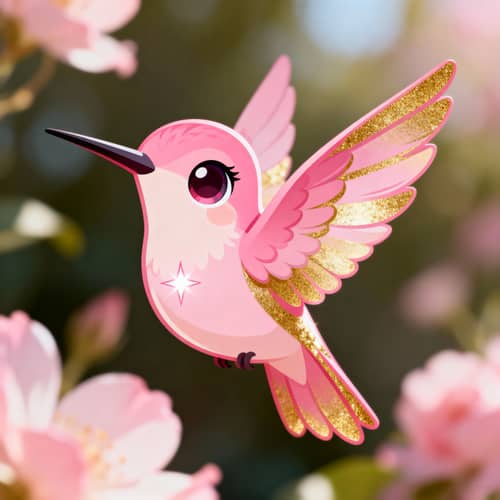 Stylish Hummingbird Design for Eye Care