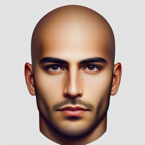 Bald North African Man Resembling Ziyech | Similar Features Image