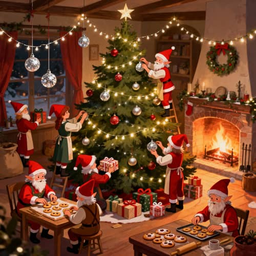 Charming Christmas Party with Elves Charming Christmas Party with Elves