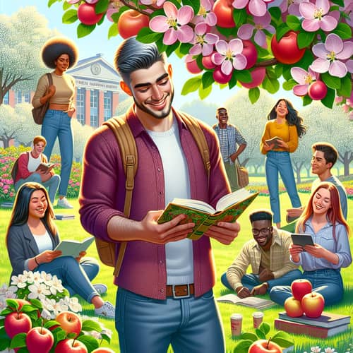 Spring at Michurinsk State Agrarian University: Students, Flowers, Apples