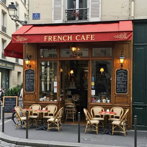 Charming French Cafe: A Taste of Paris