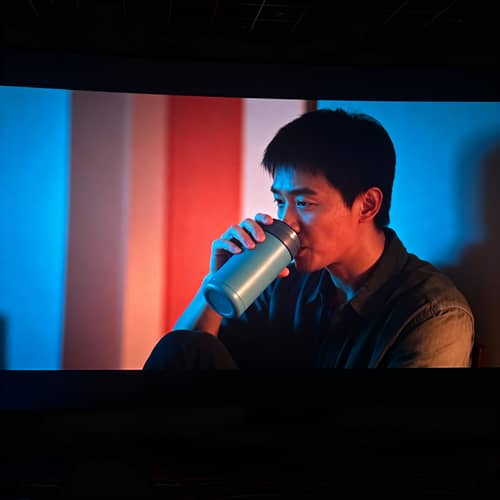 Cinematic Café Experience with Tea