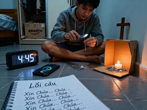 Quiet Persistence in a Vietnamese Bedroom