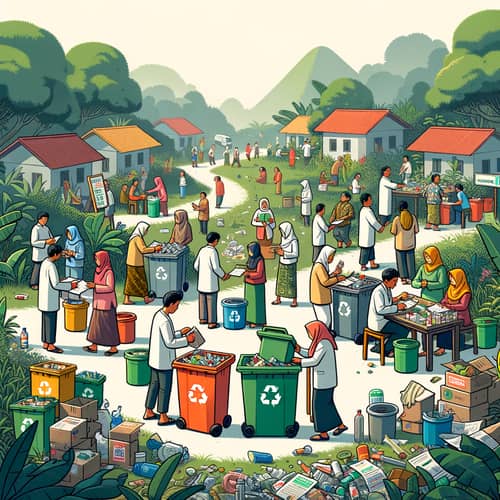 Green Waste Management and Sustainable Healthcare Practices in Lush Indonesian Landscape