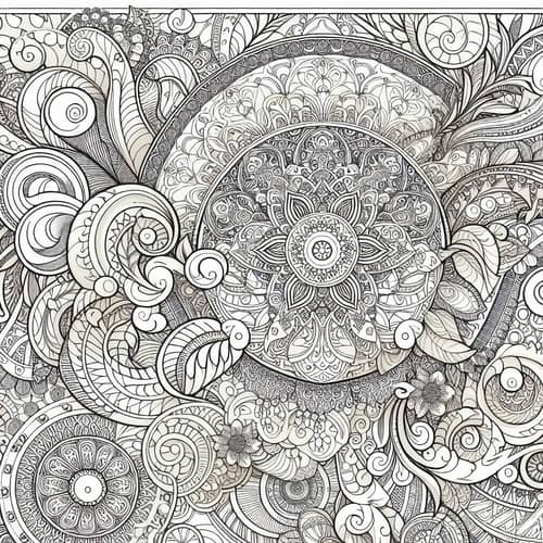 Adult Coloring Book in Bogema Style