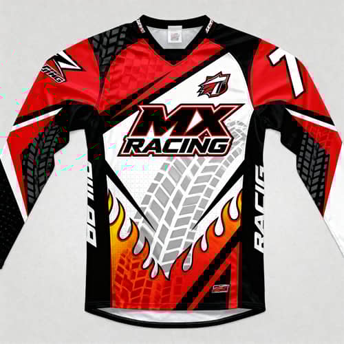 Motor Cross Design Jersey - High-Quality Gear Motor Cross Design Jersey - High-Quality Gear