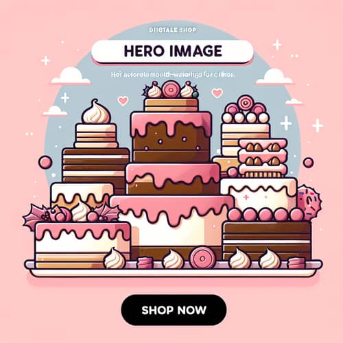 Delicious Cakes Banner for Digital Cake Shop | Shop Now