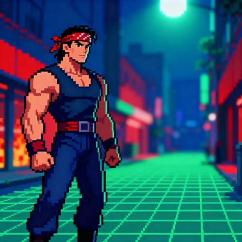 Vibrant 16-Bit Pixel Art Sprite Design