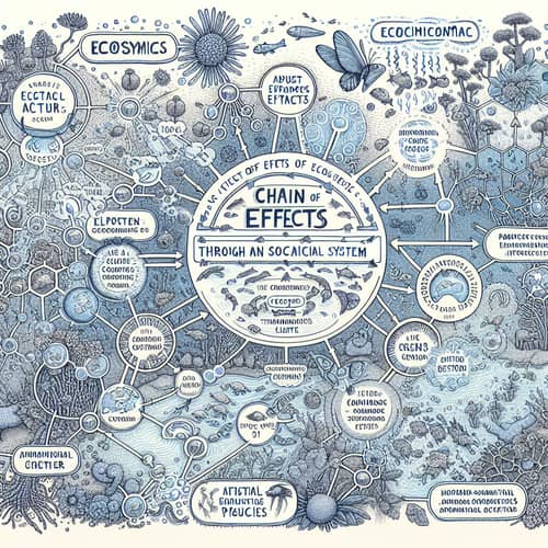 Chain of Effects in Ecosystems and Social Systems: Illustrative Diagram