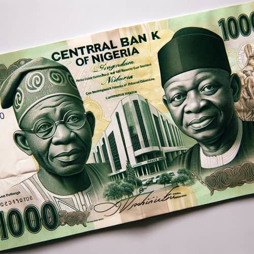 Nigerian 1000 Naira Bill - Alhaji Aliyu Sunusi & Dr Clement Isong Portrait