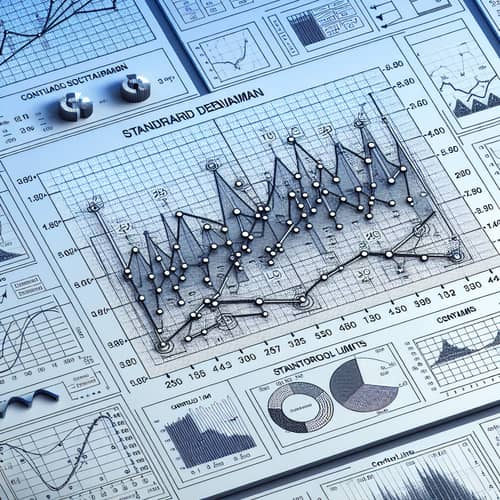 Detailed Statistical Chart with Standard Deviation Calculation and Control Limits