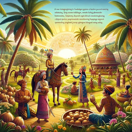 Enchanting Scene in Indonesian-Inspired Magical Land