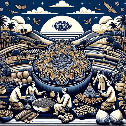 Luxurious Indonesian Landscape Illustrating Cultural Unity