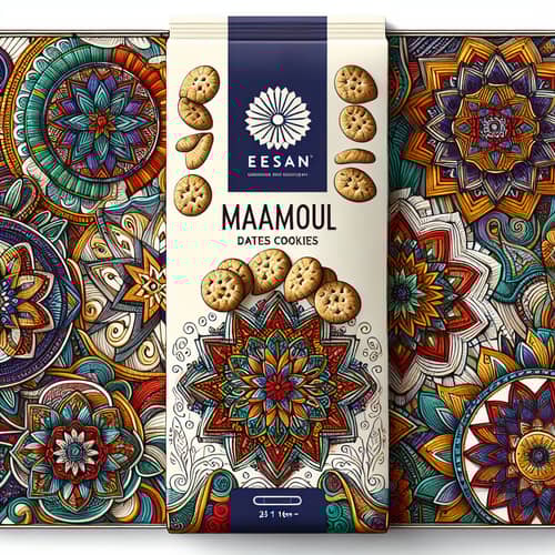 Premium Maamoul Cookies Packaging Design Inspired by Palestinian Heritage