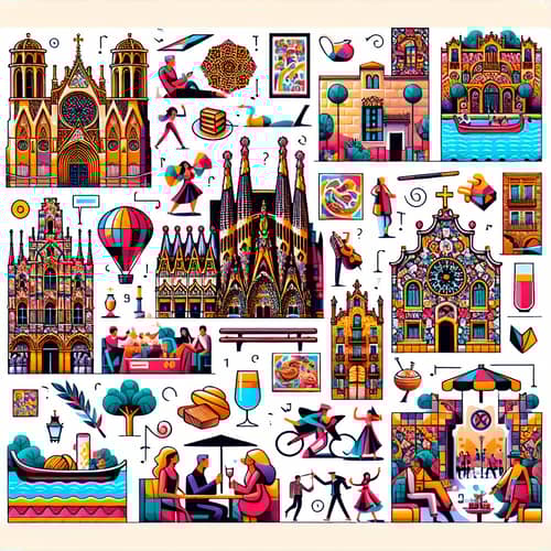 Intricate Visual Riddle: Weekend in Barcelona