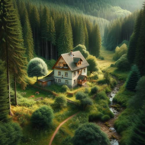 Quaint House in Forest Retreat | Rustic Charm Amid Nature