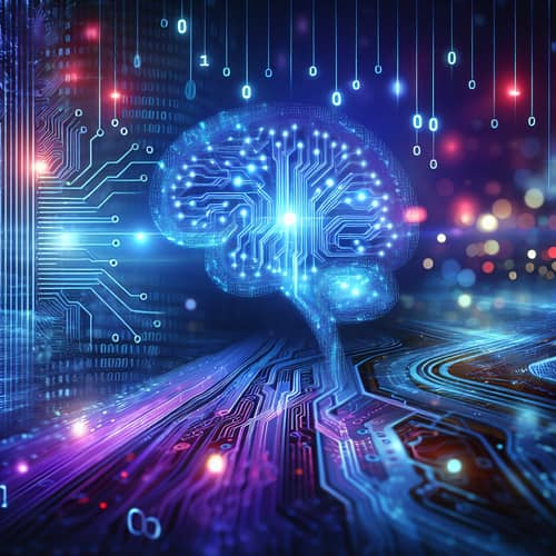 Captivating AI-themed Background for Teams