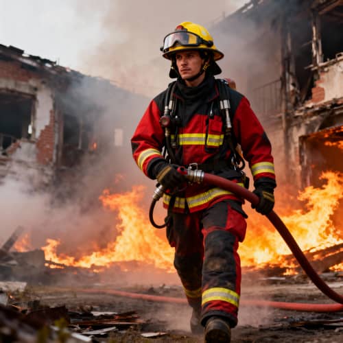 Courageous Firefighters: Heroes in Action
