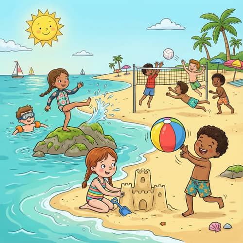 Children's Beach Fun: Playful Activities by the Shore