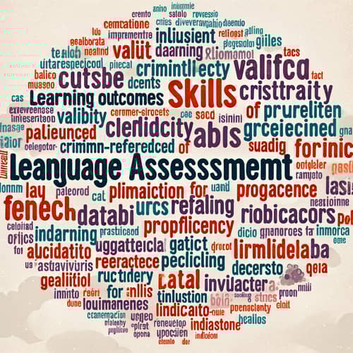 Language Assessment | Key Concepts Tag Cloud for Learning and Evaluation