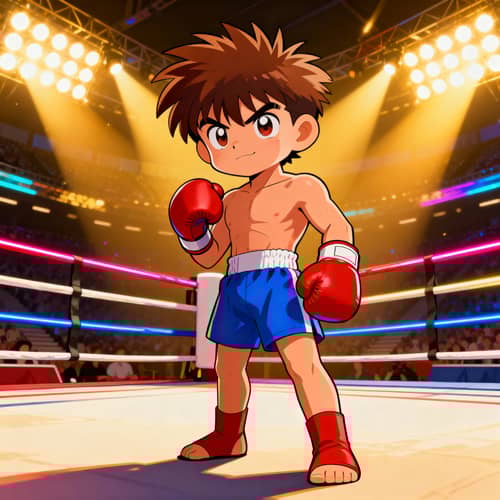 Anime Boxing Mascot Inspired by Ippo Makunouchi