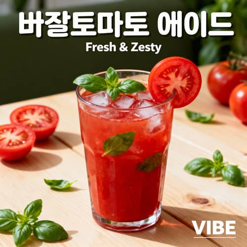 Hip Basil Tomato Ade Poster Design