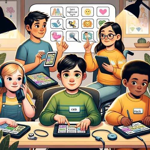 Neurodivergent Children Using LAMP Words for Life in Community