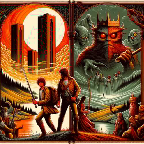 Epic Fantasy Book Cover Art | The Two Towers: Lord of the Rings