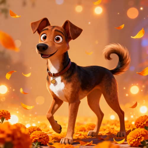 My Dog as Dante from Coco