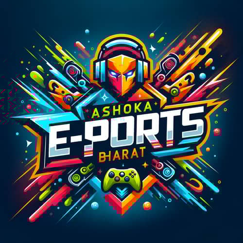 Ashoka Bharat eSports Logo Design | Vibrant & Energetic Gaming Branding