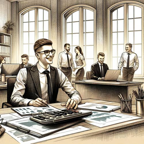 Classical Office Scene at Świdnica Accounting Firm - Business & Finance Theme