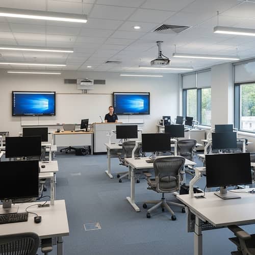 Ergonomic Classroom Design for 30-50 Students