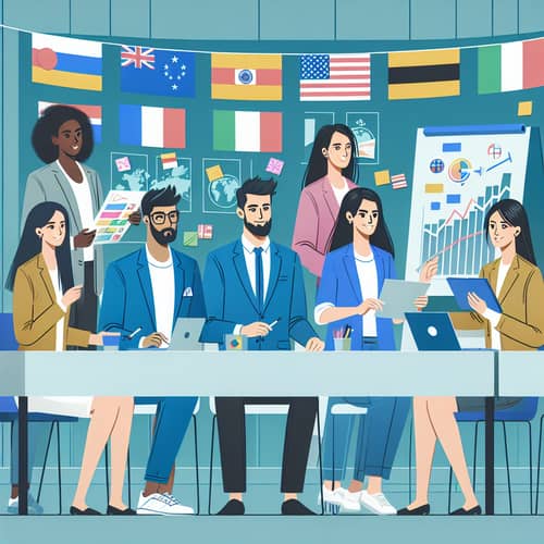 Diverse International Team Building Activity | Corporate Professionals