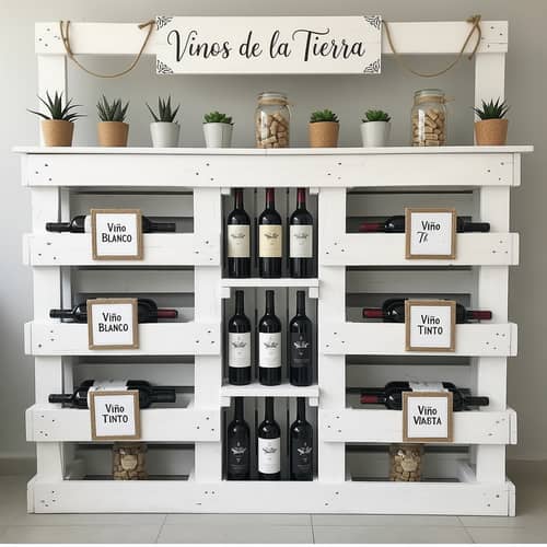 Affordable Wine Stand Proposal with Pallets