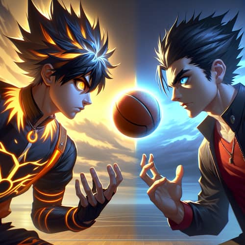 Goku vs Chávez Basketball Showdown - Real-Life Rivalry